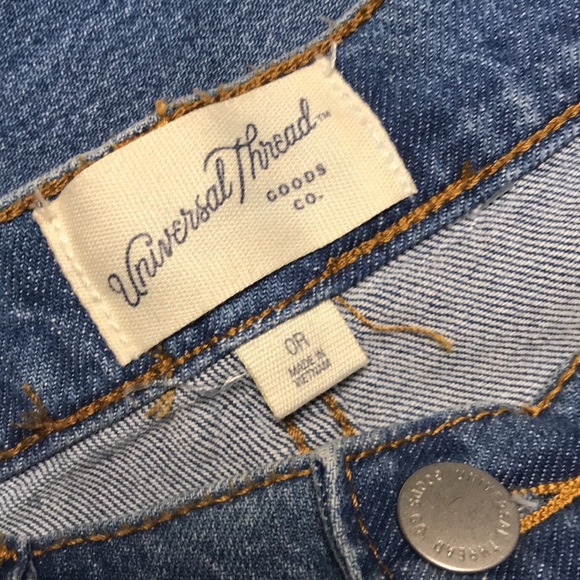 🐠Universal Thread High Rise 90’s Straight Classic Blue Women's Jeans Sz 0 | NWOT - Picture 7 of 8